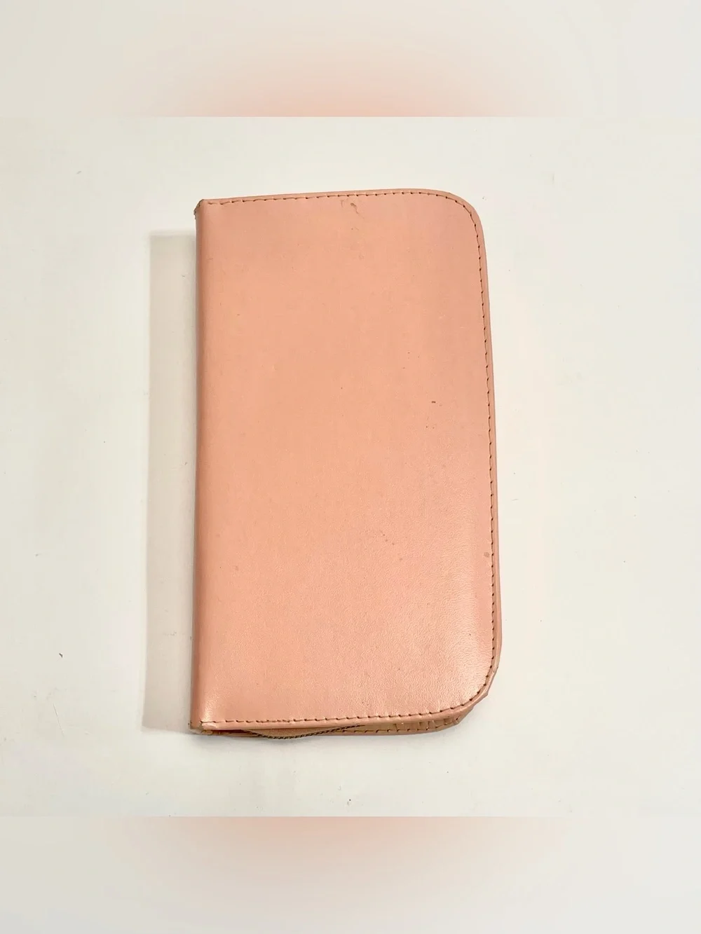 Vintage 1950-1960 Travel Vanity Manicure Grooming Set Pink Leather Case Germany
